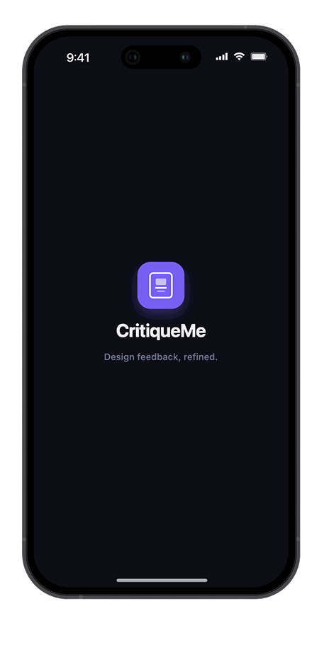CritiqueMe app on iPhone