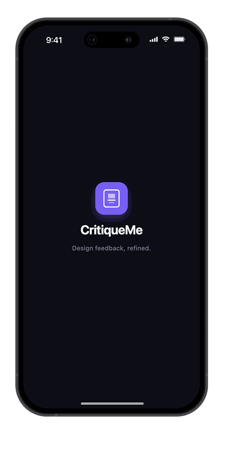 CritiqueMe app on iPhone